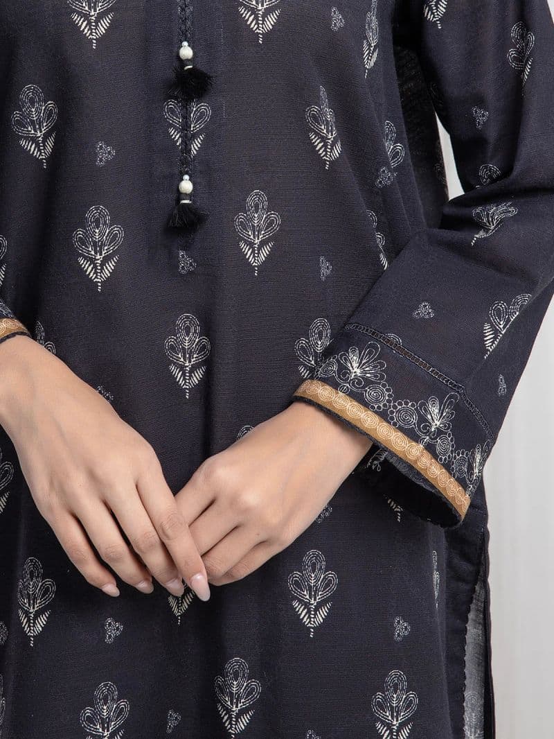 Printed Khaddar Suit - EWU6A3-37074-3P