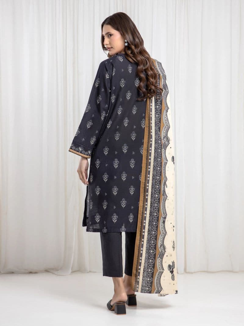 Printed Khaddar Suit - EWU6A3-37074-3P
