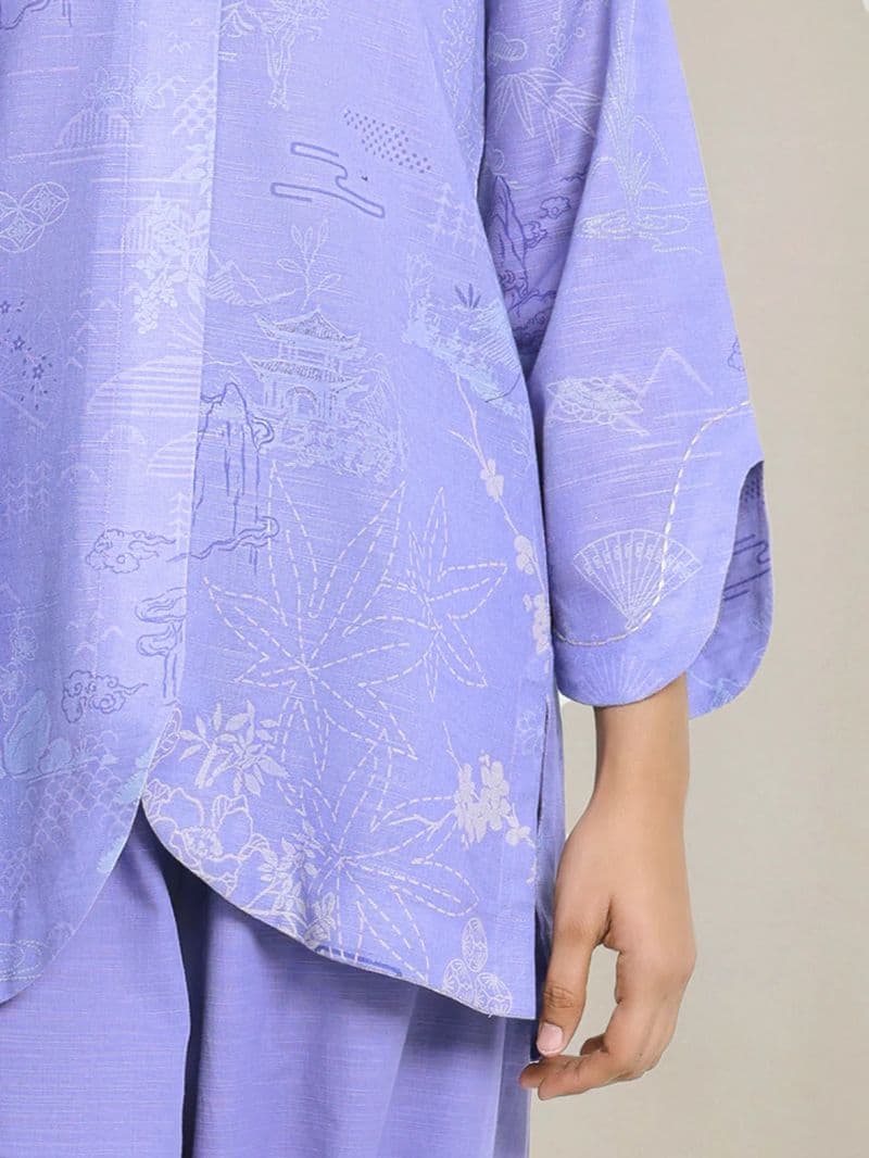 Printed Khaddar Suit - EWU6A3-37114-3P thumbnail