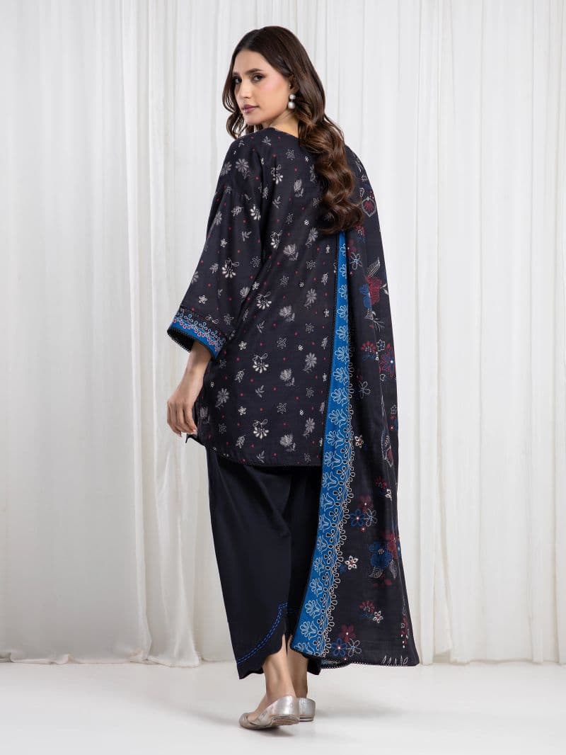 Printed Khaddar Suit - EWU6A3-37076-3P thumbnail