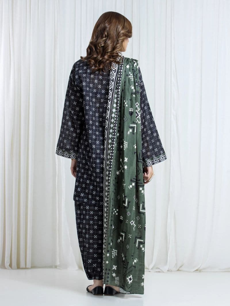 Printed Khaddar Suit - EWU6A3-37174-3P
