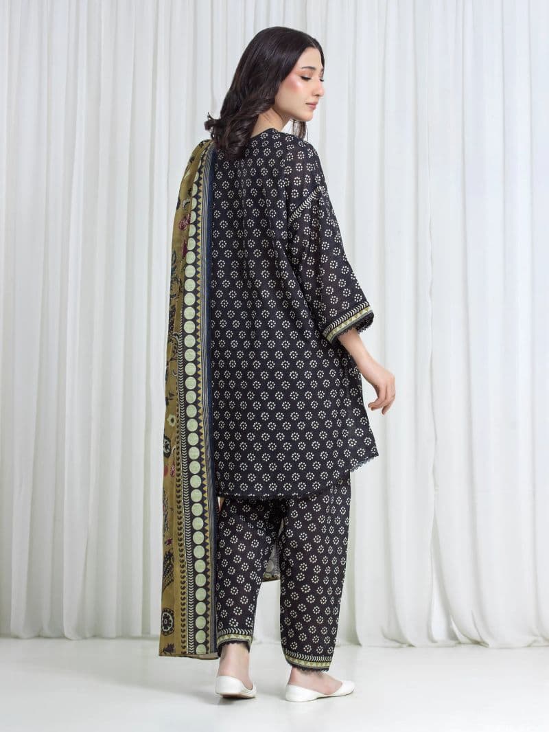 Printed Khaddar Suit - EWU6A3-37181-3P thumbnail