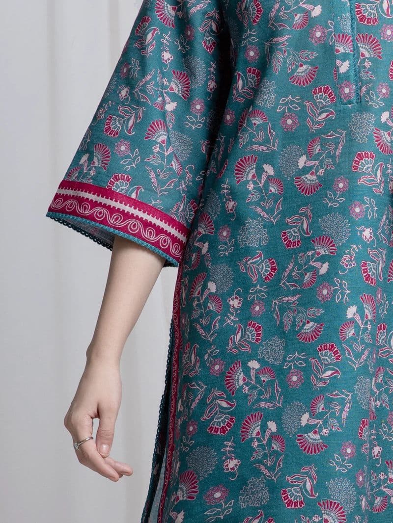 Printed Khaddar Suit - EWU6A3-37043-3P thumbnail