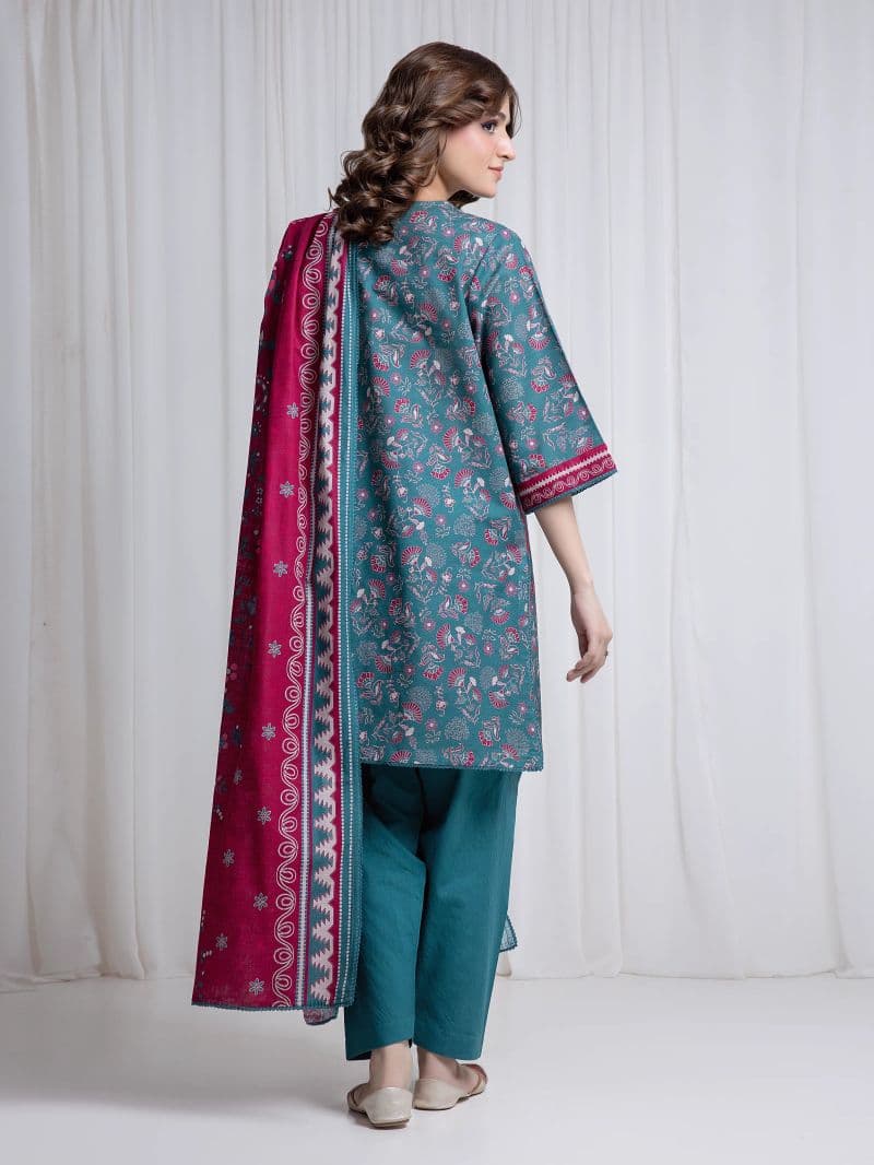 Printed Khaddar Suit - EWU6A3-37043-3P thumbnail
