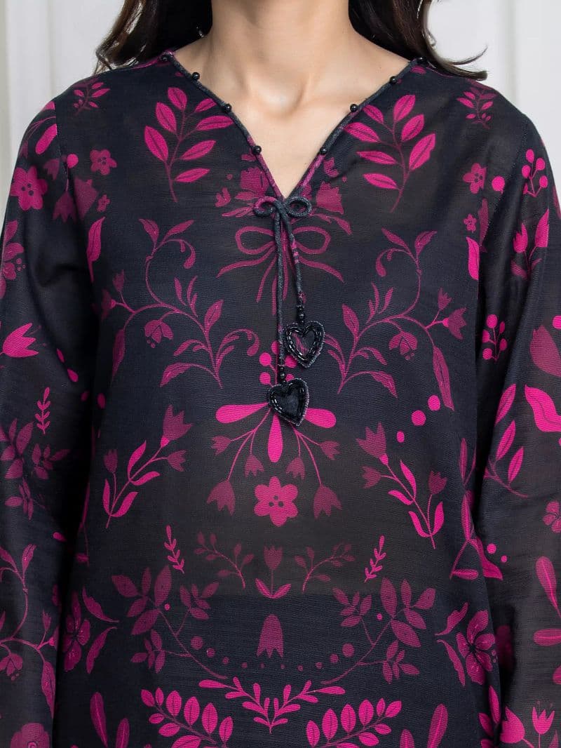 Printed Khaddar Suit - EWU6A3-37121-3P