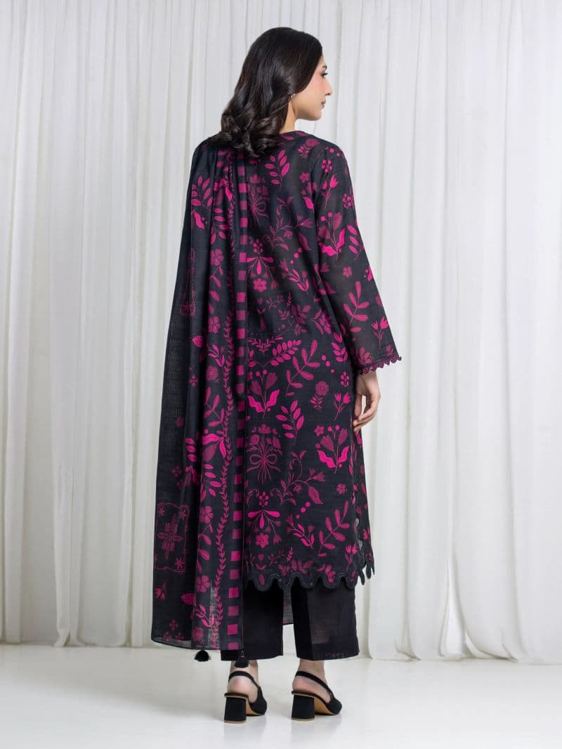 Printed Khaddar Suit - EWU6A3-37121-3P