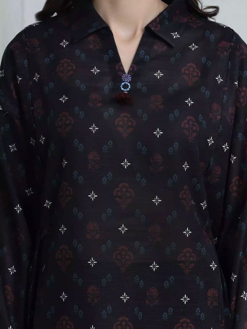 Printed Khaddar Suit - EWU6A3-37179-3P thumbnail