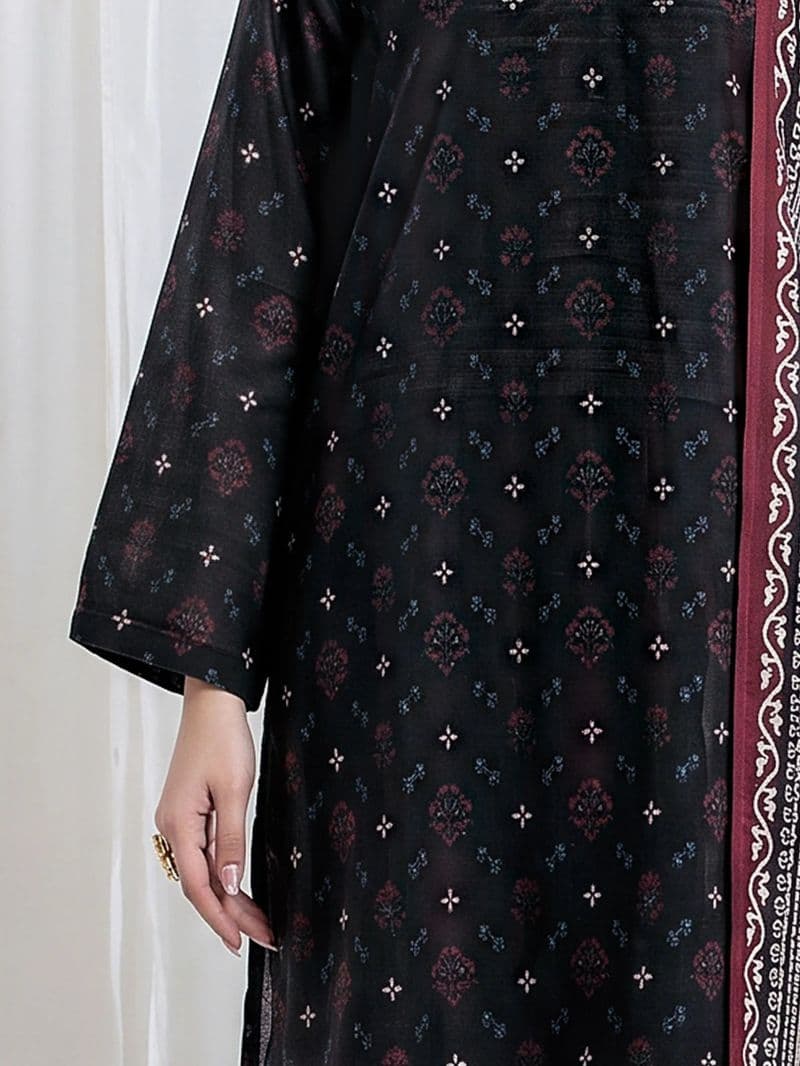 Printed Khaddar Suit - EWU6A3-37179-3P thumbnail