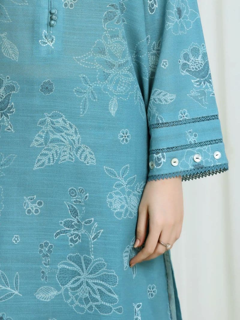 Printed Khaddar Suit - EWU6A3-37116-3P