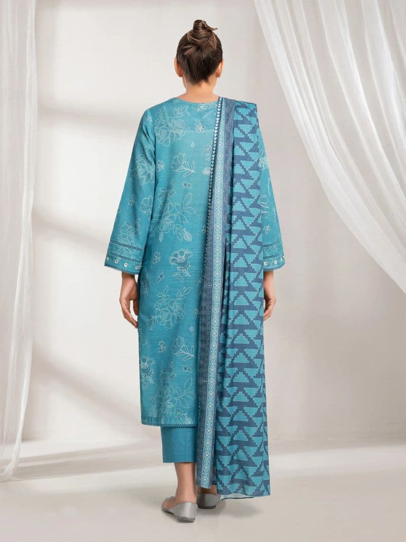 Printed Khaddar Suit - EWU6A3-37116-3P