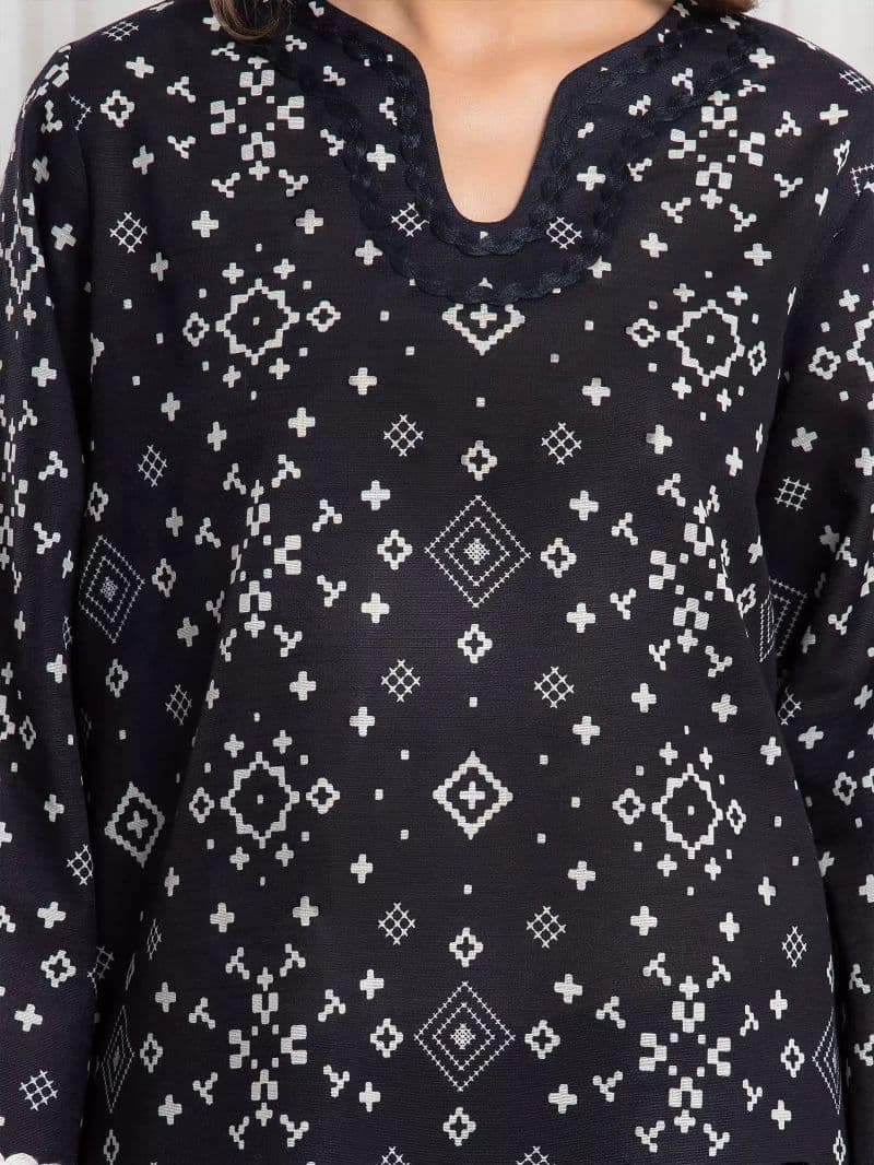 Printed Khaddar Suit - EWU6A3-37085-3P thumbnail