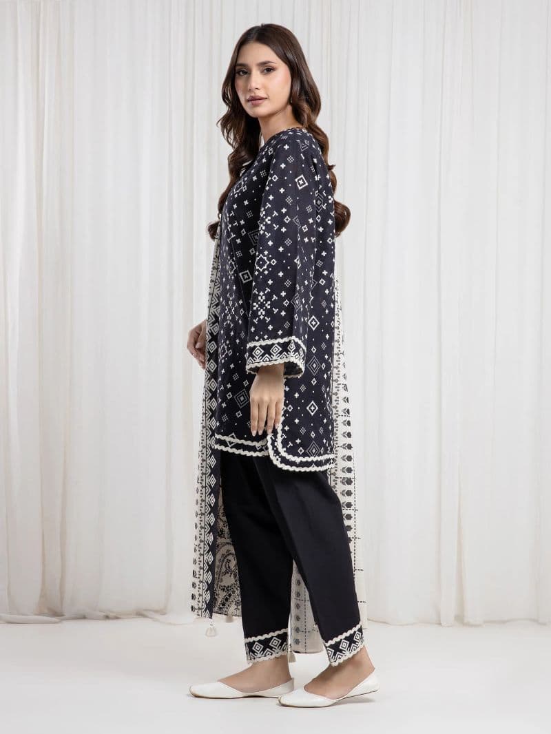Printed Khaddar Suit - EWU6A3-37085-3P thumbnail