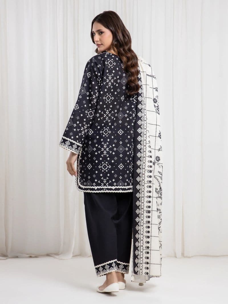Printed Khaddar Suit - EWU6A3-37085-3P thumbnail