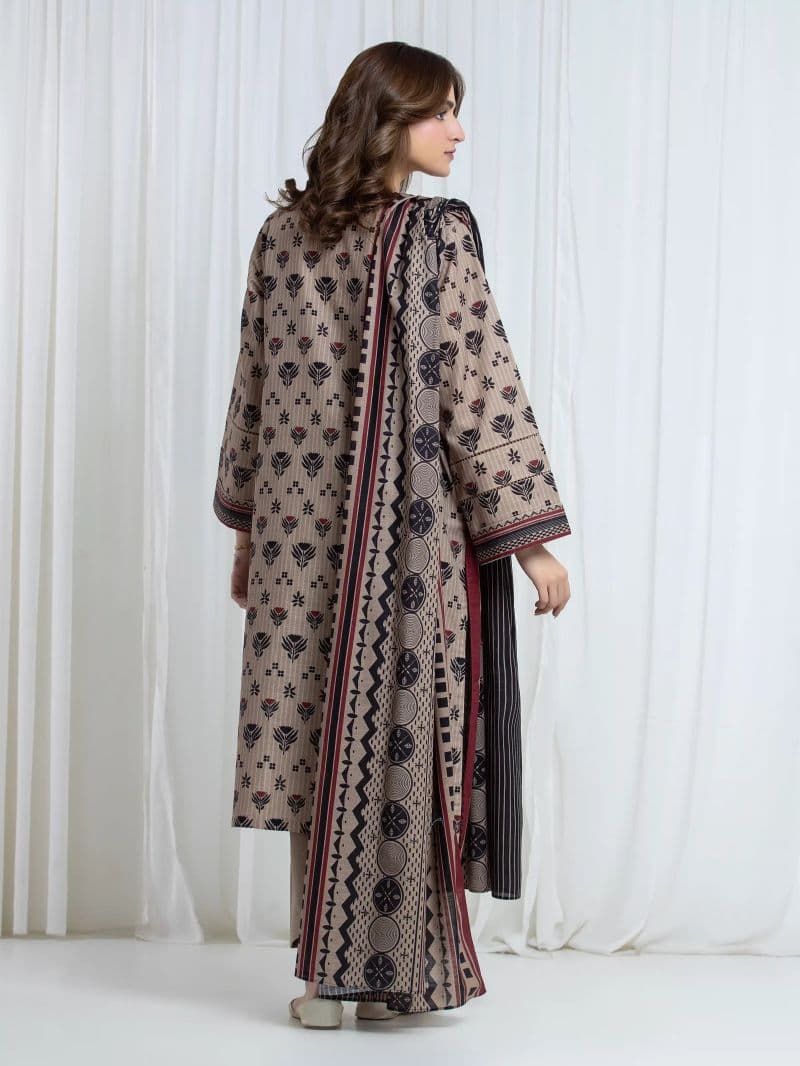 Printed Khaddar Suit - EWU6A3-37104-3P thumbnail