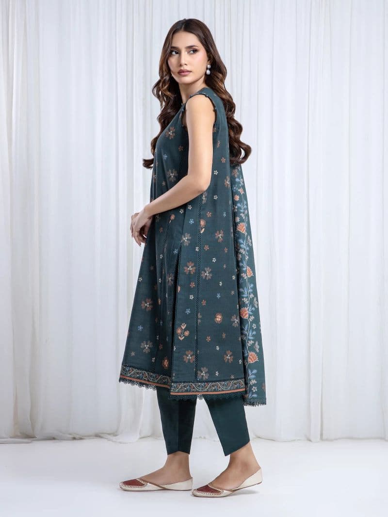 Printed Khaddar Suit - EWU6A3-37073-3P
