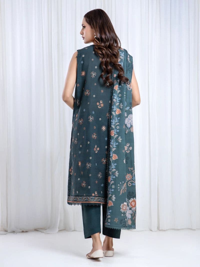 Printed Khaddar Suit - EWU6A3-37073-3P