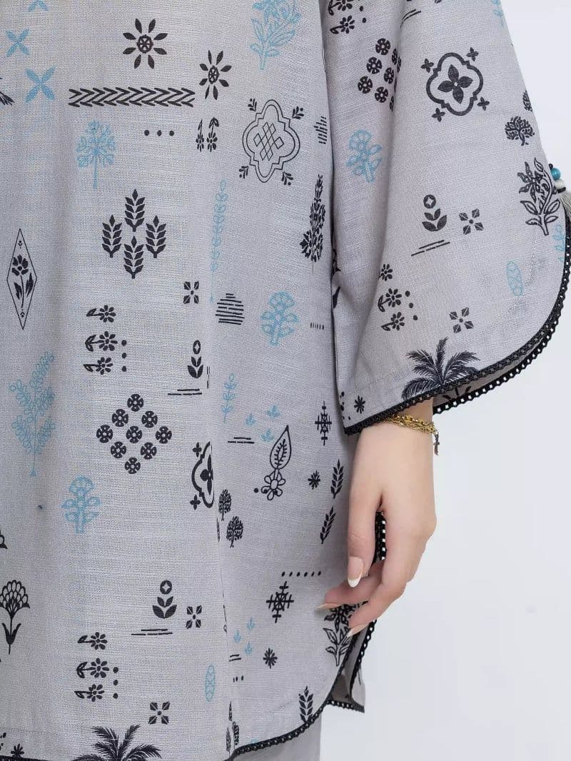 Printed Khaddar Suit - EWU6A3-37111-3P