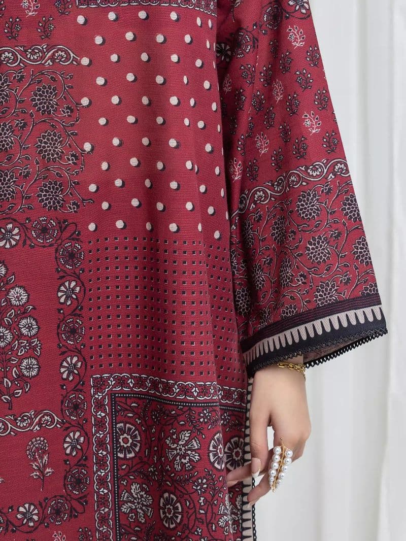 Printed Khaddar Suit - EWU6A3-37107-3P