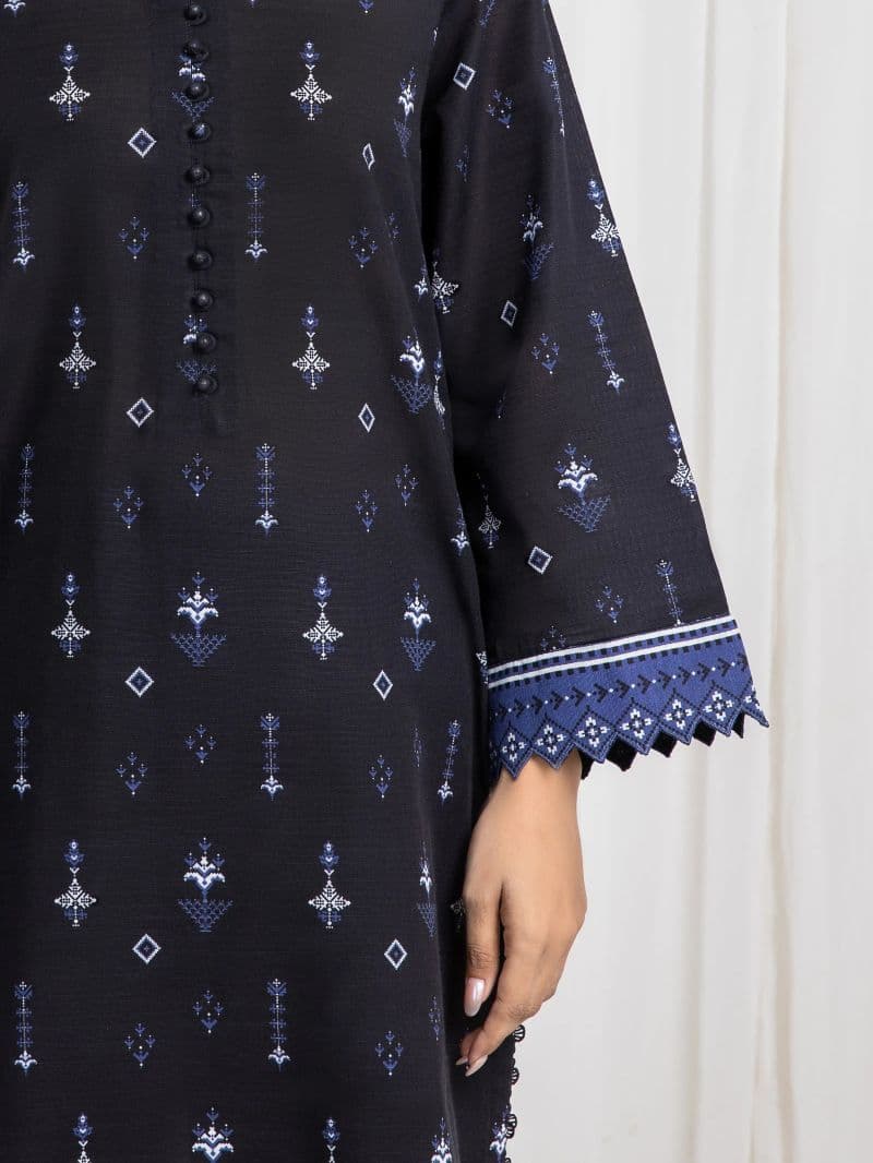 Printed Khaddar Suit - EWU6A3-37081-3P thumbnail