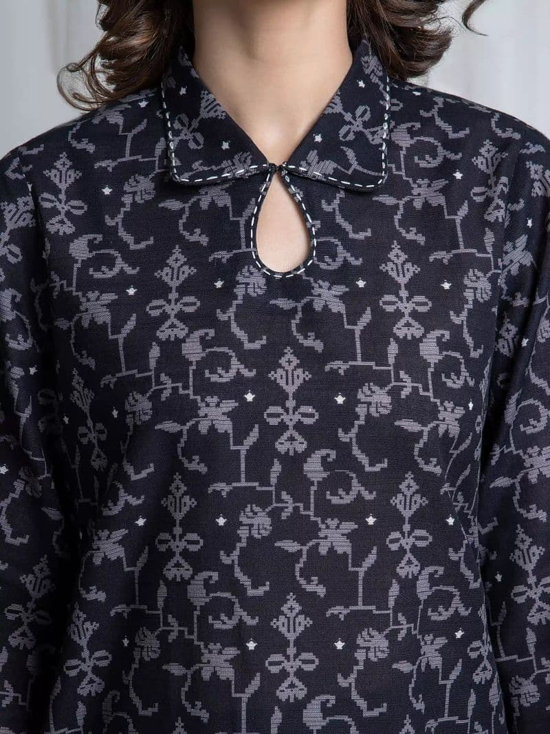 Printed Khaddar Suit - EWU6A3-37040-3P