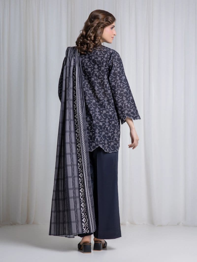 Printed Khaddar Suit - EWU6A3-37040-3P