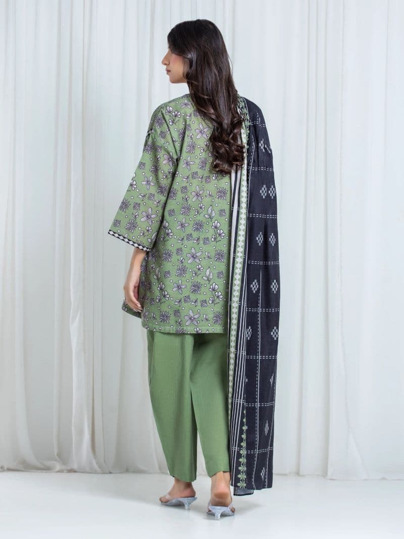 Printed Khaddar Suit - EWU6A3-37038-3P thumbnail
