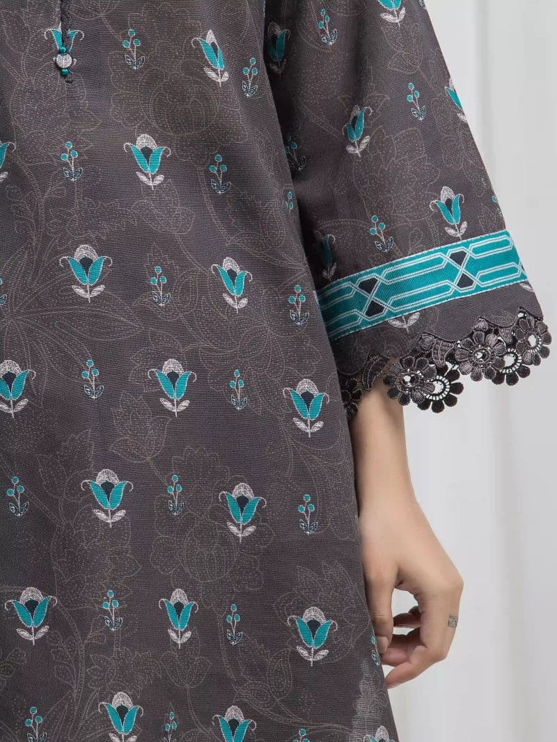 Printed Khaddar Suit - EWU6A3-37035-3P