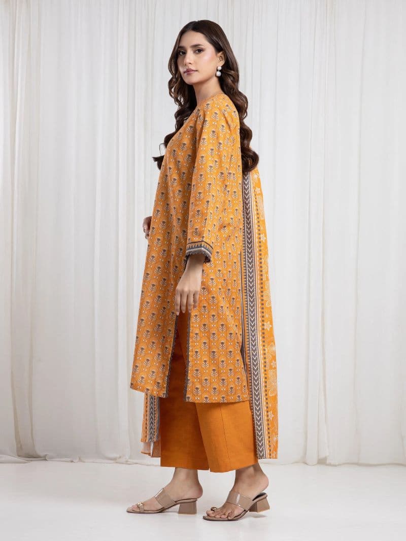 Printed Khaddar Suit - EWU6A3-37084-3P