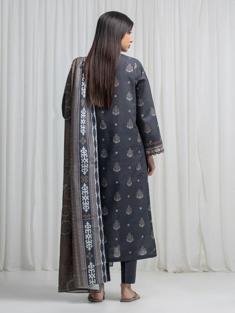 Printed Khaddar Suit - EWU6A3-37030-3P