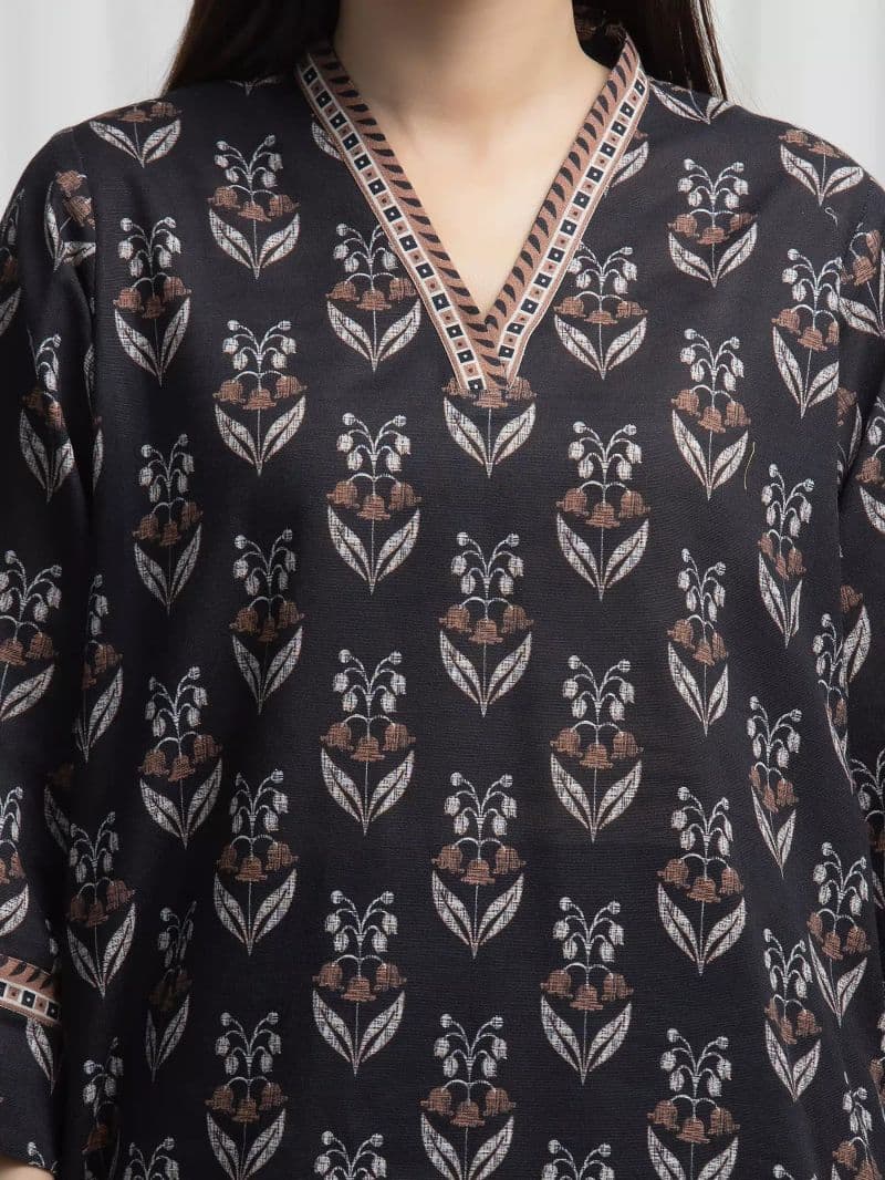 Printed Khaddar Suit - EWU6A3-37011-3P thumbnail