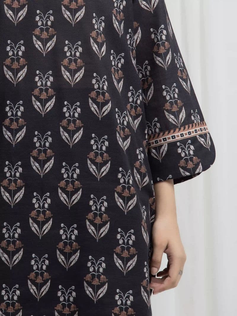 Printed Khaddar Suit - EWU6A3-37011-3P thumbnail