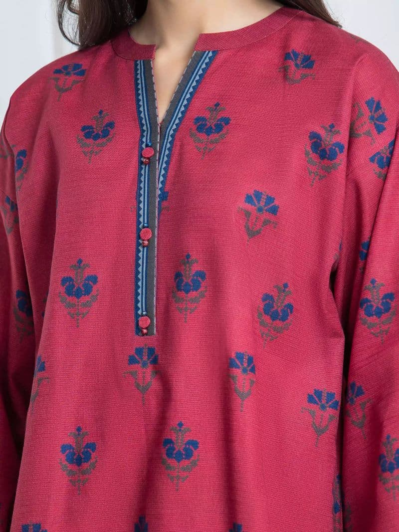 Printed Khaddar Suit - EWU6A3-37047-3P