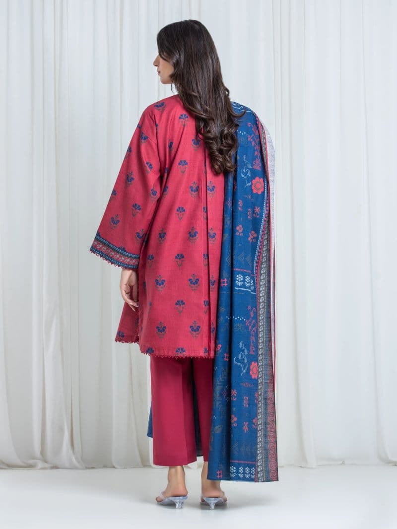 Printed Khaddar Suit - EWU6A3-37047-3P