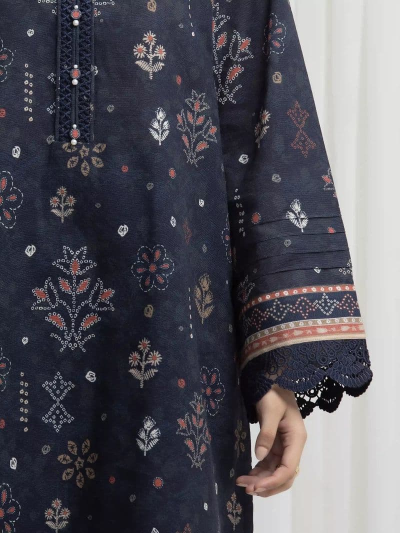 Printed Khaddar Suit - EWU6A3-37007-3P thumbnail