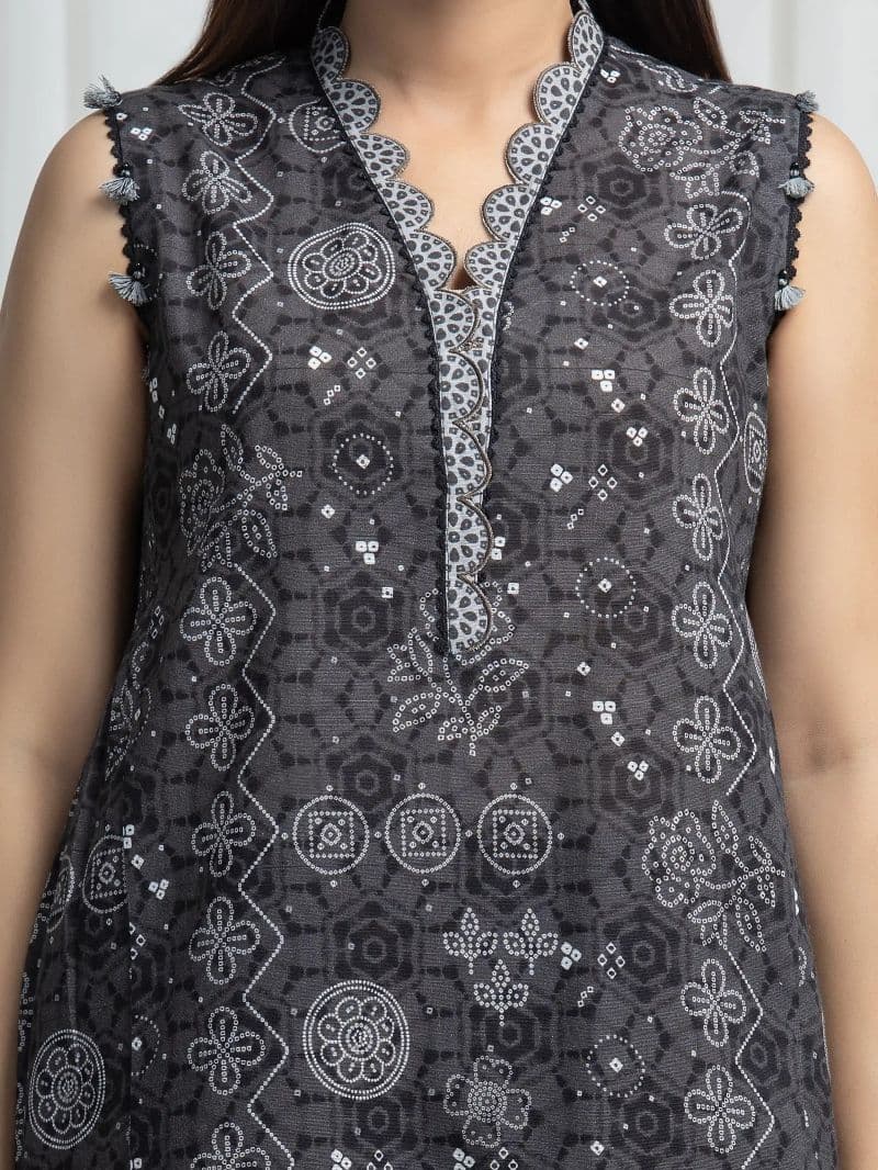 Printed Khaddar Suit - EWU6A3-37008-3P thumbnail