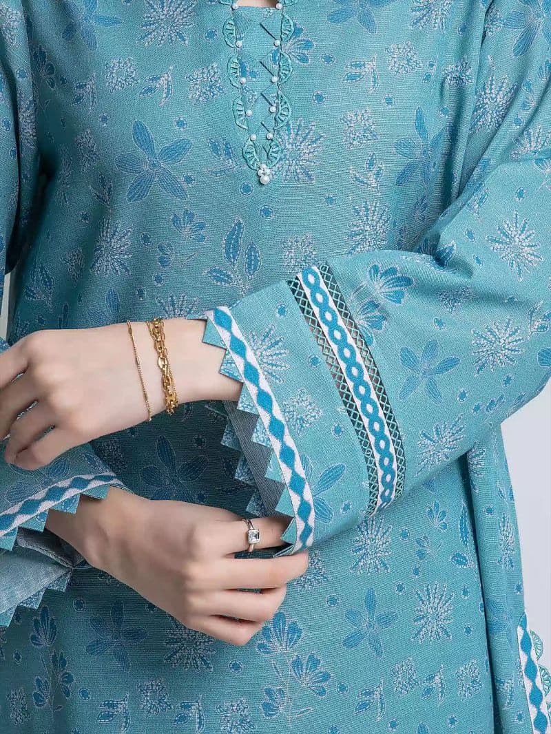 Printed Khaddar Suit - EWU6A3-37039-3P