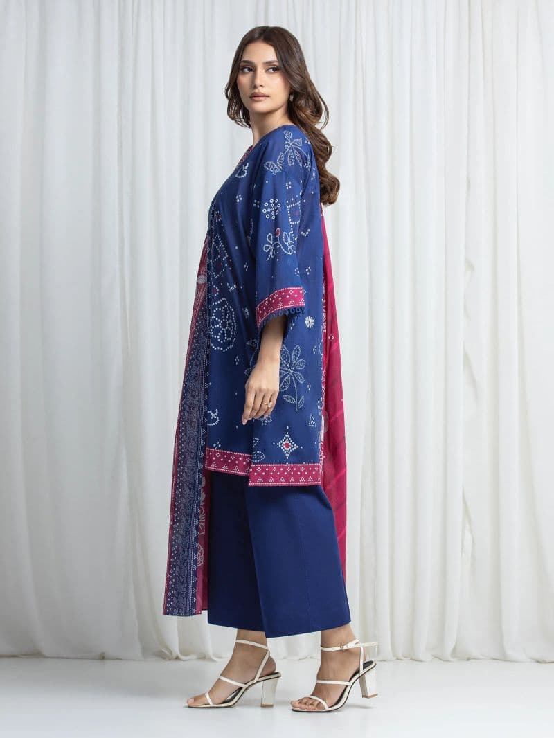 Printed Khaddar Suit - EWU6A3-37018-3P