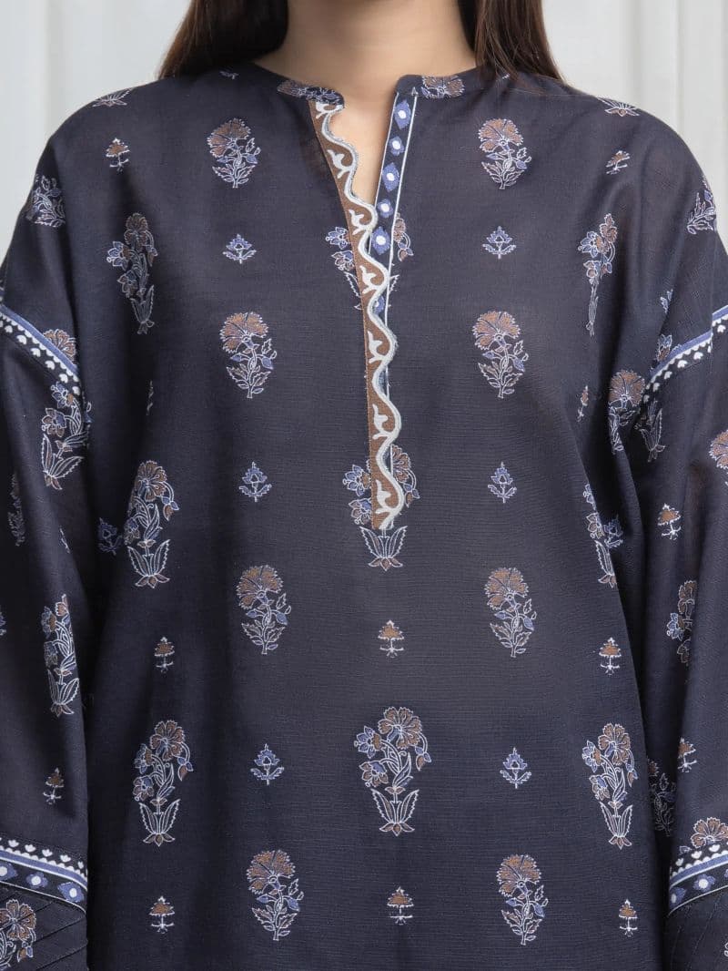 Printed Khaddar Suit - EWU6A3-37034-3P