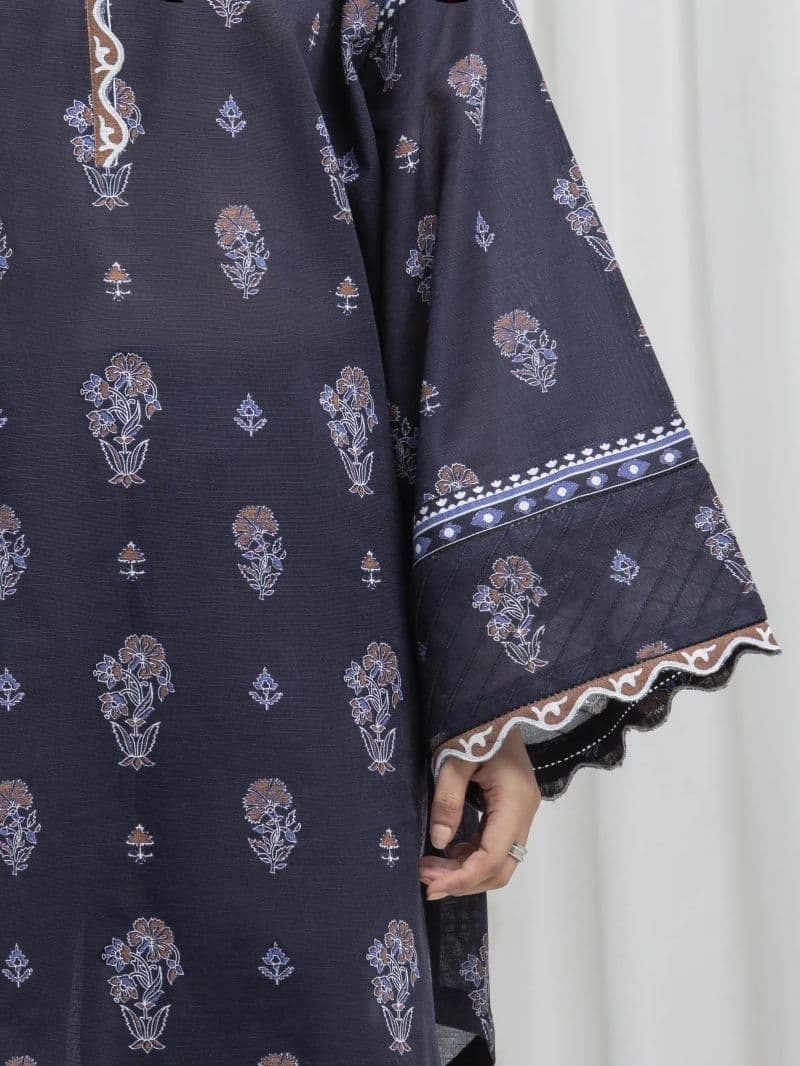 Printed Khaddar Suit - EWU6A3-37034-3P