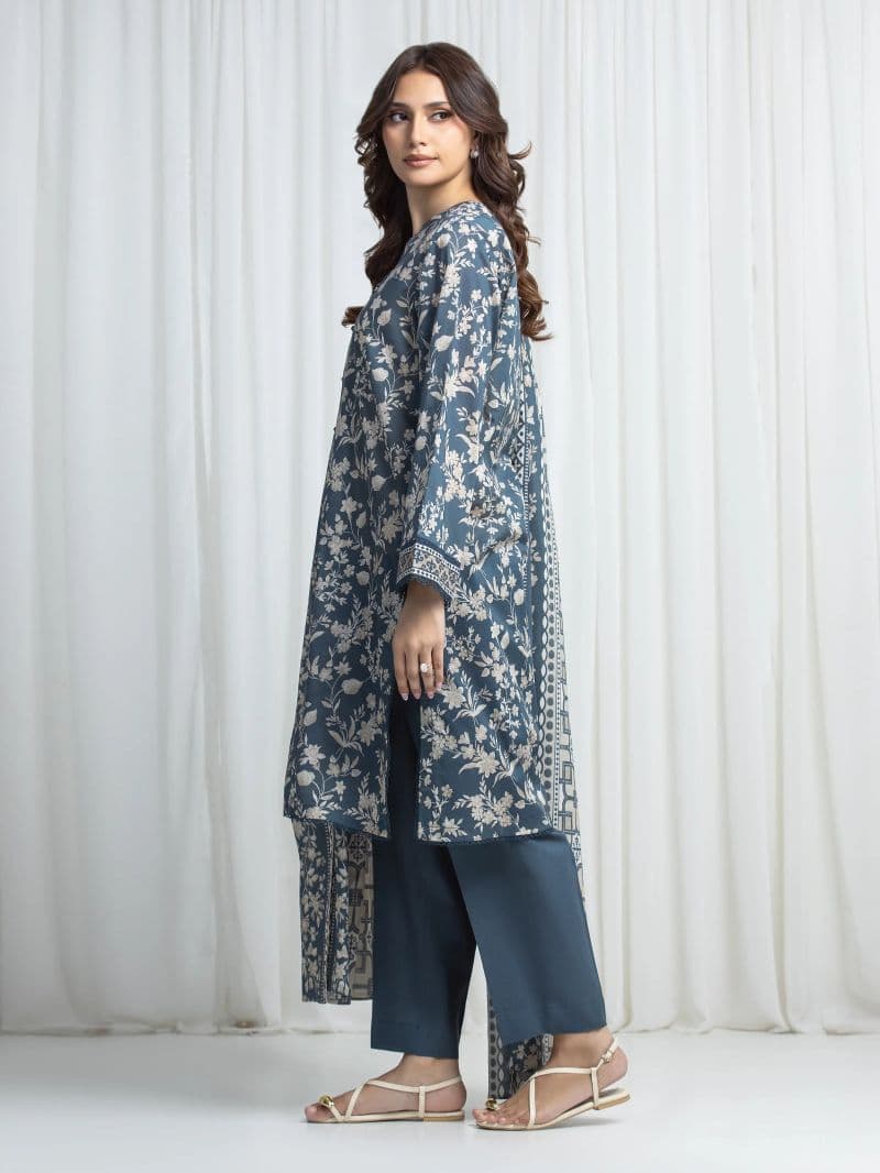 Printed Khaddar Suit - EWU6A3-37026-3P thumbnail