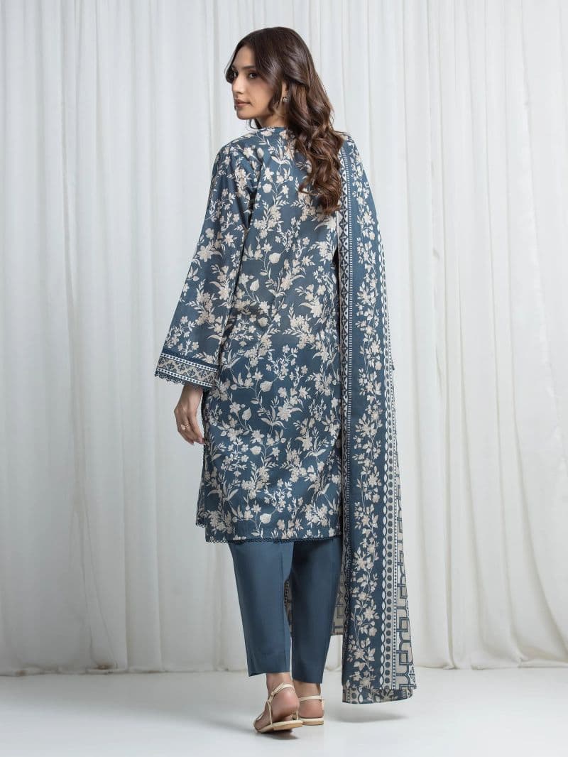 Printed Khaddar Suit - EWU6A3-37026-3P thumbnail