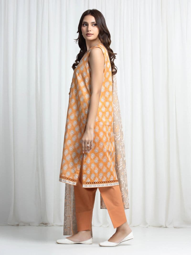 Printed Khaddar Suit - EWU6A3-37019-3P thumbnail