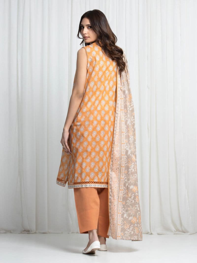 Printed Khaddar Suit - EWU6A3-37019-3P thumbnail