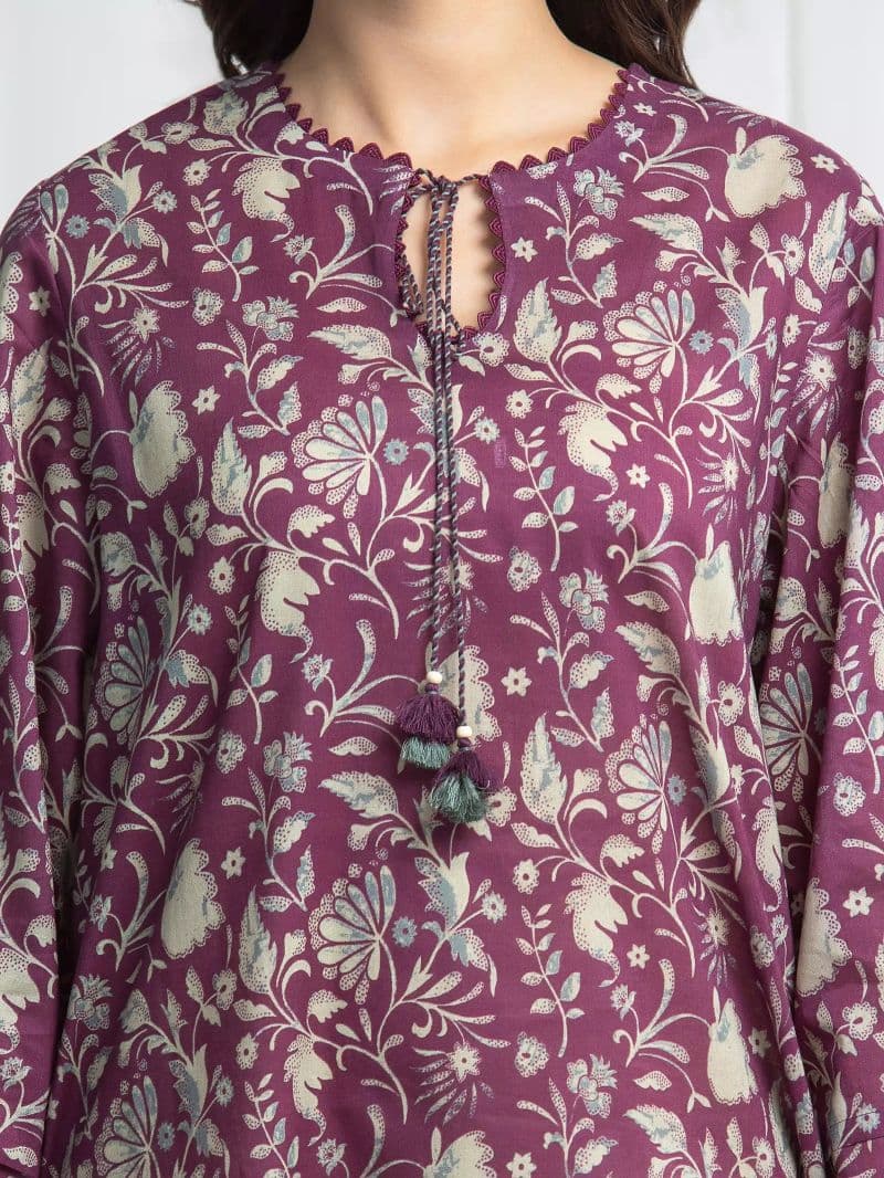 Printed Khaddar Suit - EWU6A3-37022-3P