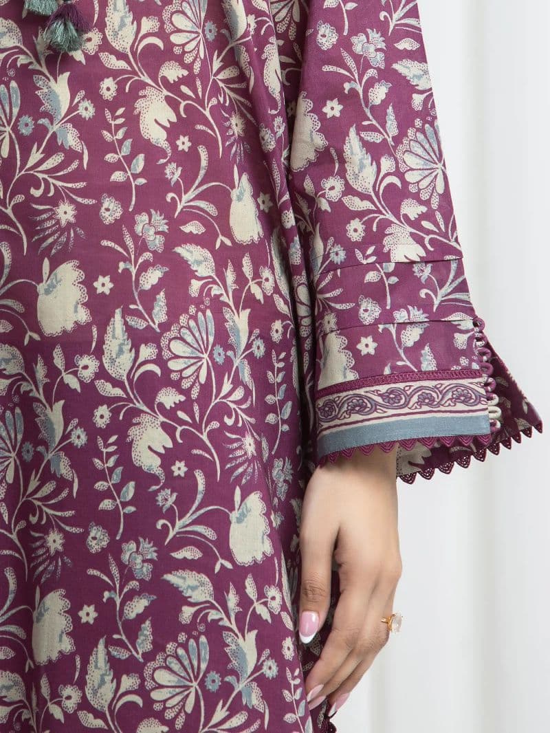 Printed Khaddar Suit - EWU6A3-37022-3P