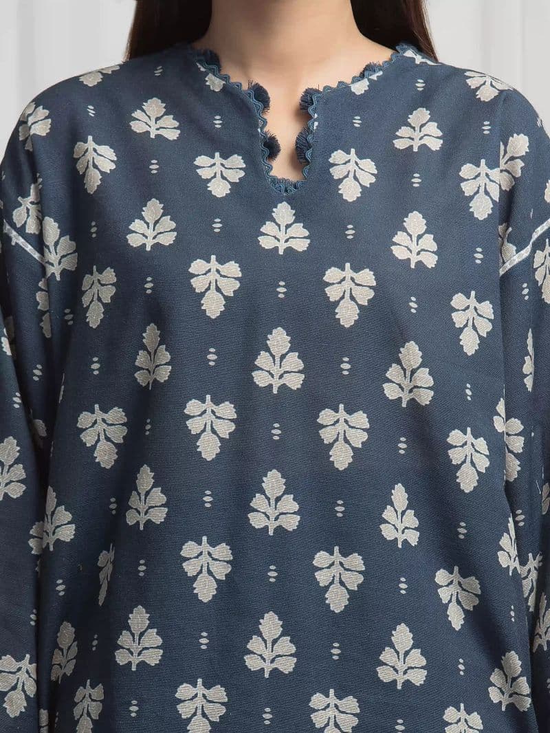 Printed Khaddar Suit - EWU6A3-37006-3P thumbnail