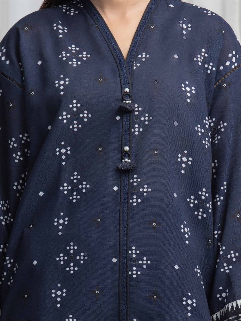 Printed Khaddar Suit - EWU6A3-37033-3P