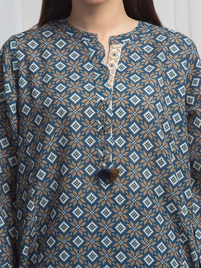 Printed Khaddar Suit - EWU6A3-37010-3P thumbnail