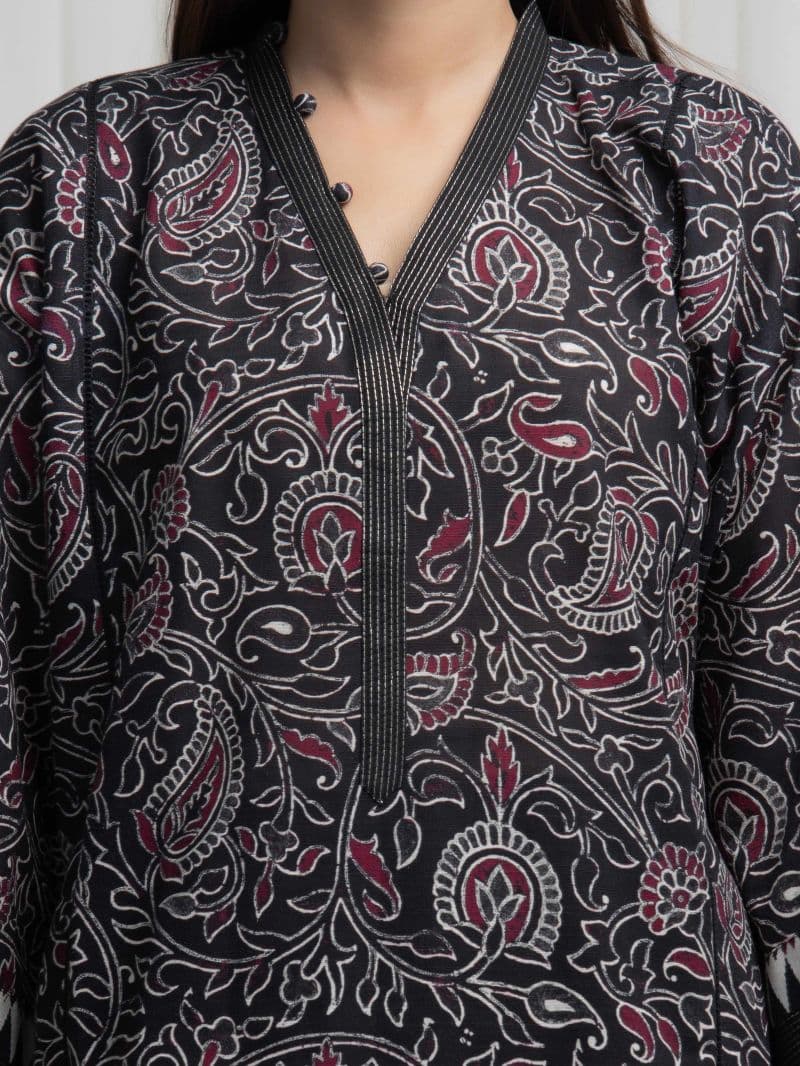 Printed Khaddar Suit - EWU6A3-37009-3P thumbnail