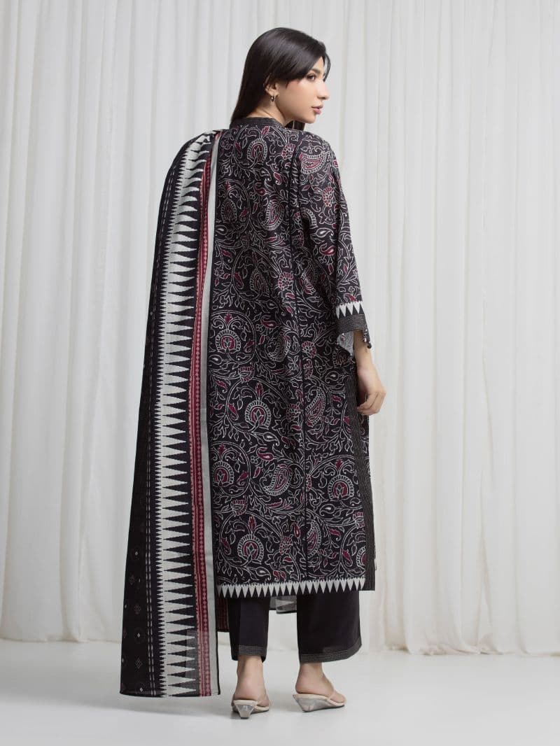 Printed Khaddar Suit - EWU6A3-37009-3P thumbnail